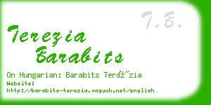 terezia barabits business card